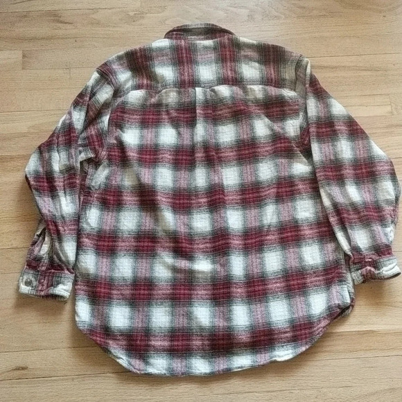 Vintage Field & Stream Flannel Shirt Red Plaid XL - Picture 3 of 11